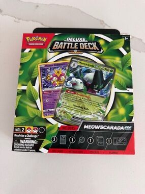 Pokemon Deluxe Battle Deck Meowscarada GX Green Black